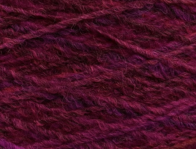 Di.Vè Art. Moira Nm 3.5 – Garn aus Schurwolle und Acryl col. Fuchsia–Cyclamen–Bordeaux–Pflaume, Farbverlauf